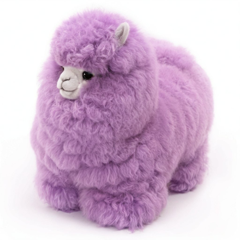 Alpaka Tęczowa – Mini | Ręcznie robione zabawki z alpaki | Fiołek