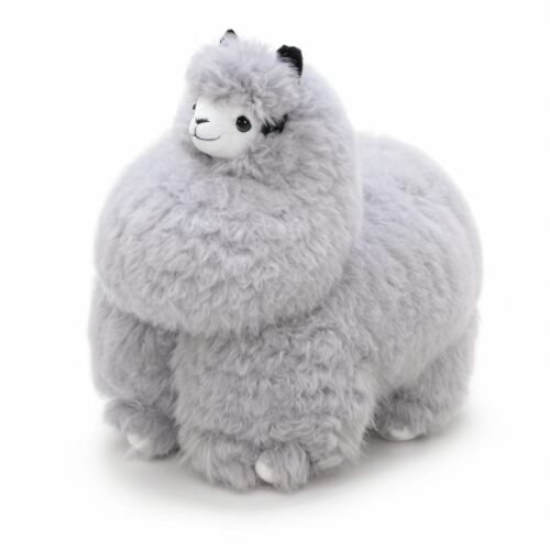 Alpaka Tęczowa – Mała | Ręcznie robione zabawki z alpaki | Srebro